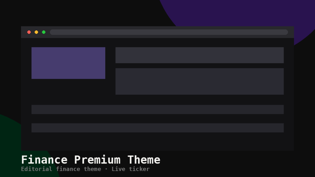 Finance Premium Theme screenshot