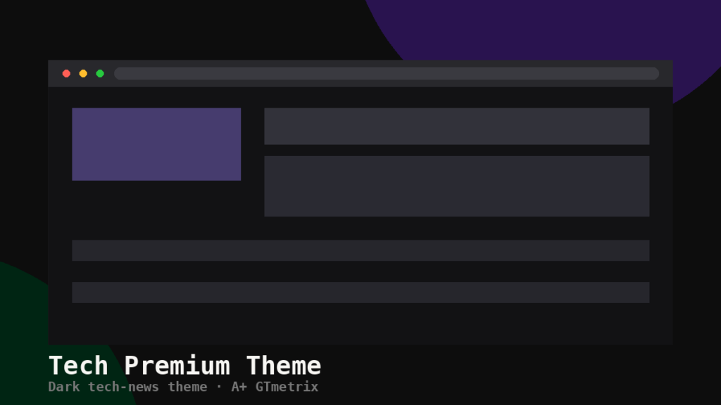 Tech Premium Theme screenshot