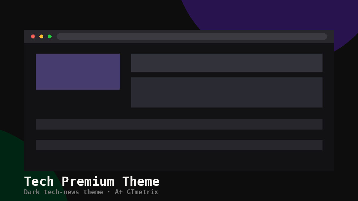 Tech Premium Theme screenshot